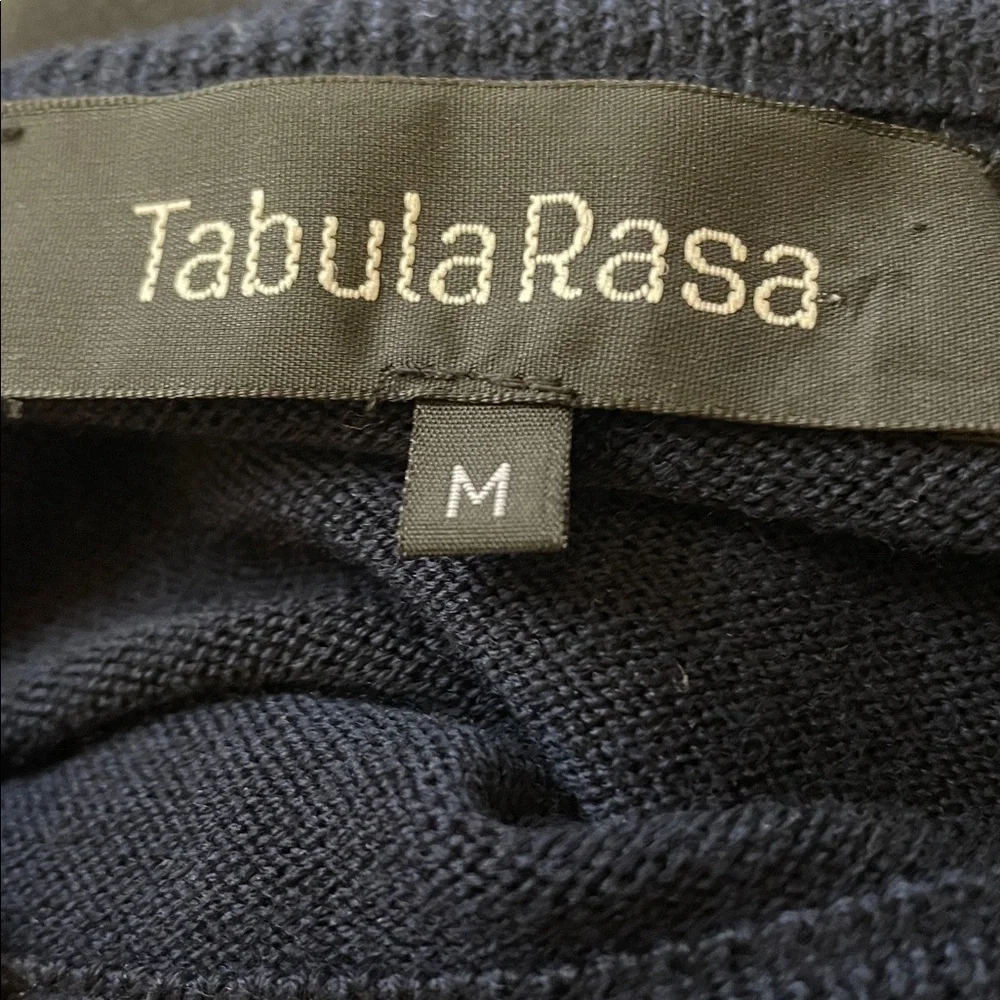 TABULA RASA Kahina Fringe Sweater in Navy